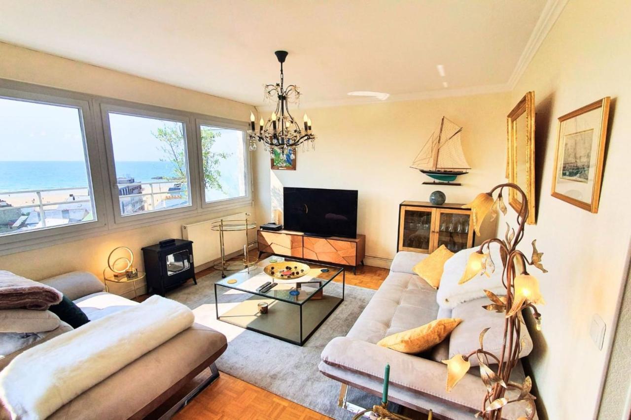 Bright Apt With Balcony Panoramic View 圣马洛 外观 照片
